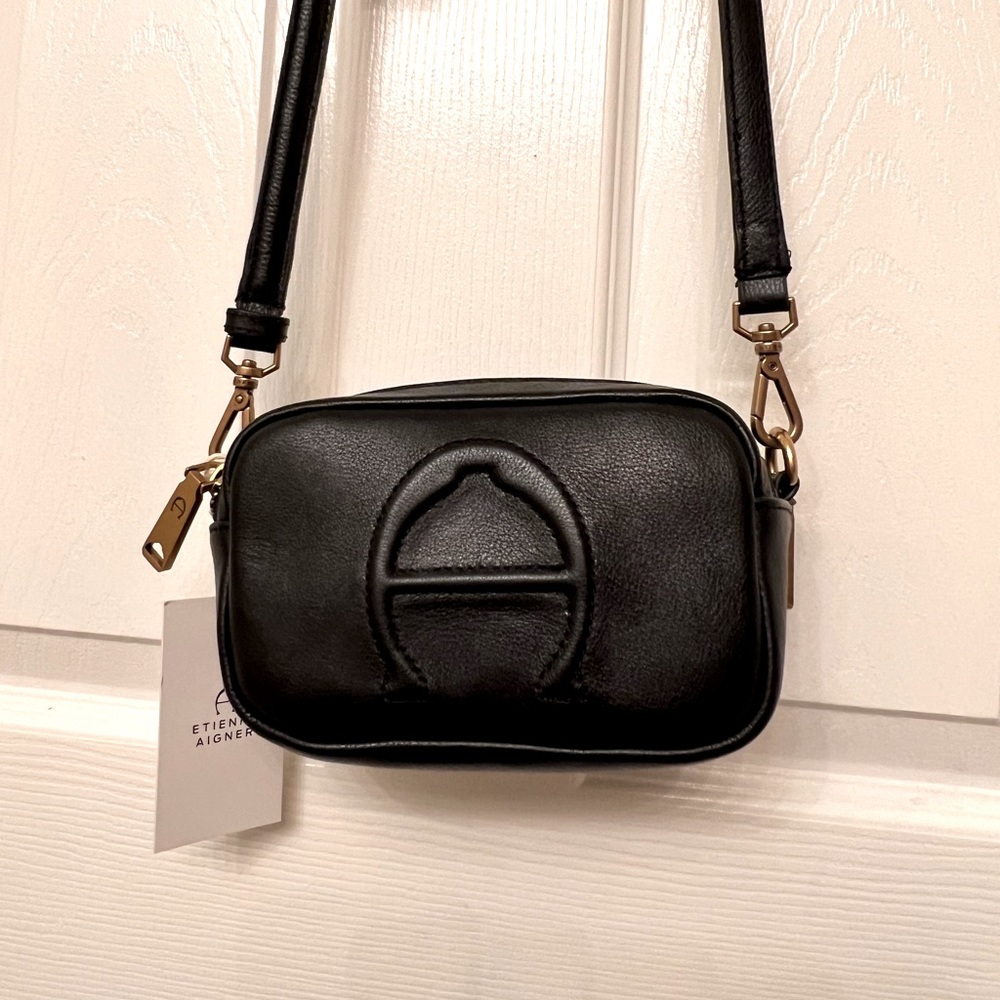 Etienne Aigner leather purse. Adeline mini camera crossbody bag with tags